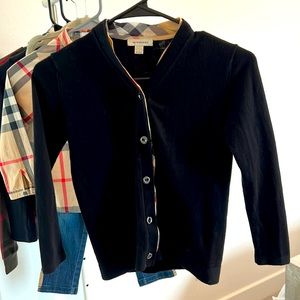 Burberry Kids Black Cardigan